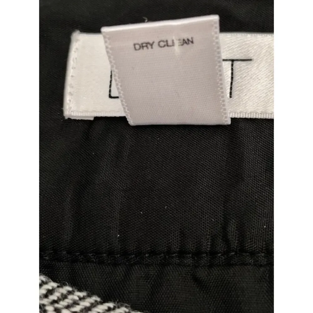Ann Taylor LOFT 6 Wool Herringbone Pleated Mini Skirt Lined Dark Academia Preppy